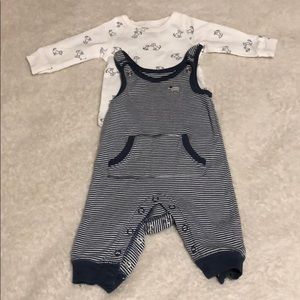 Carter’s baby overalls and top set